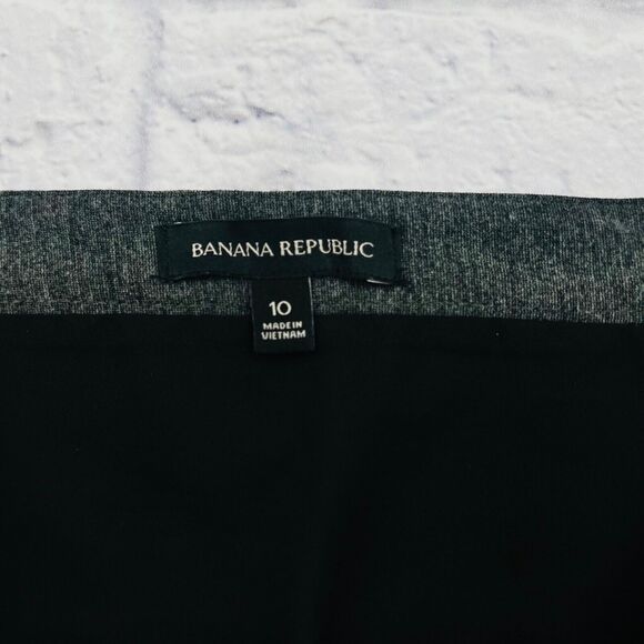 Banana Republic Women's Grey Knit‎ Pencil Wrap Skirt Size 10 Elastic Waistband - Picture 3 of 8